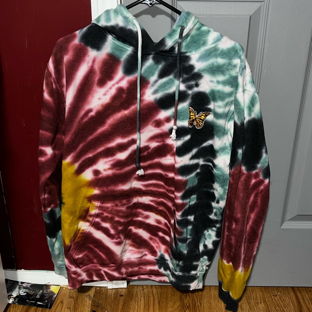 Butterfly tie dye hoodie